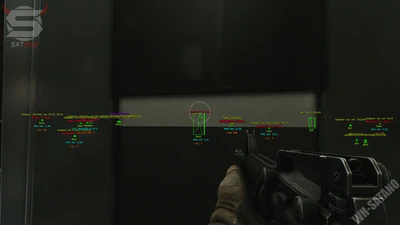 Escape from Tarkov Labs wallhack revealing players key rooms and loot through The Lab walls